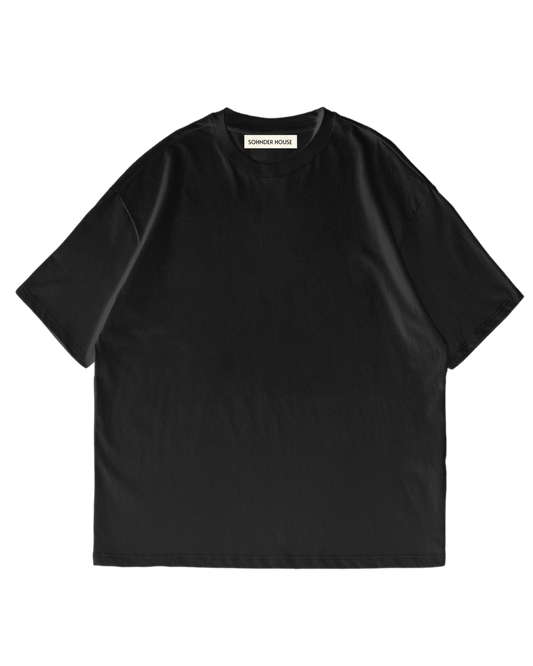 1980 boxy black t shirt. "SAMPLE FOR INTERNAL USE ONLY"