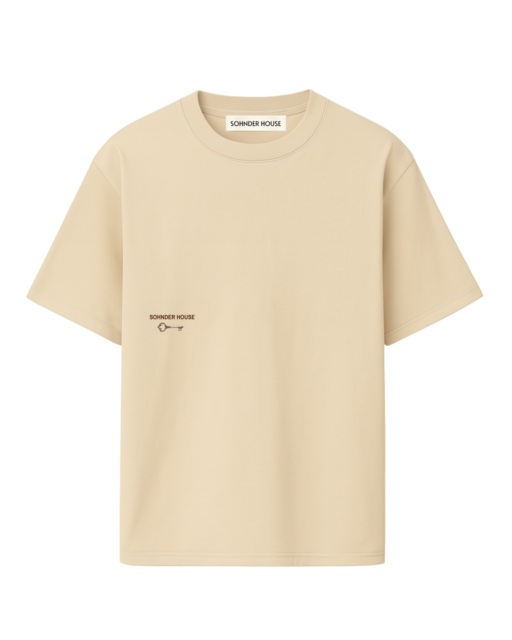 Beige Semi oversize t shirt
