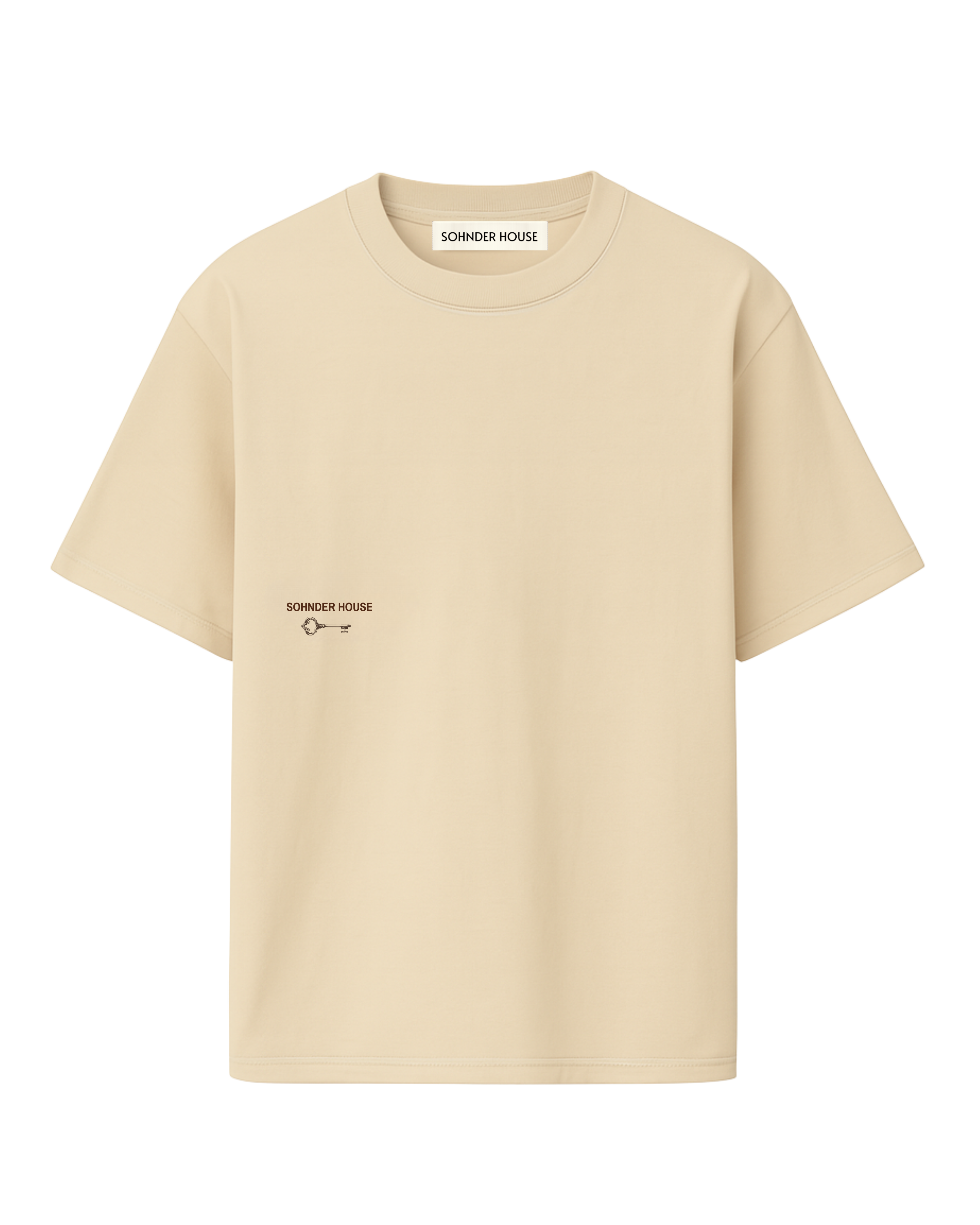 Beige Semi oversize t shirt