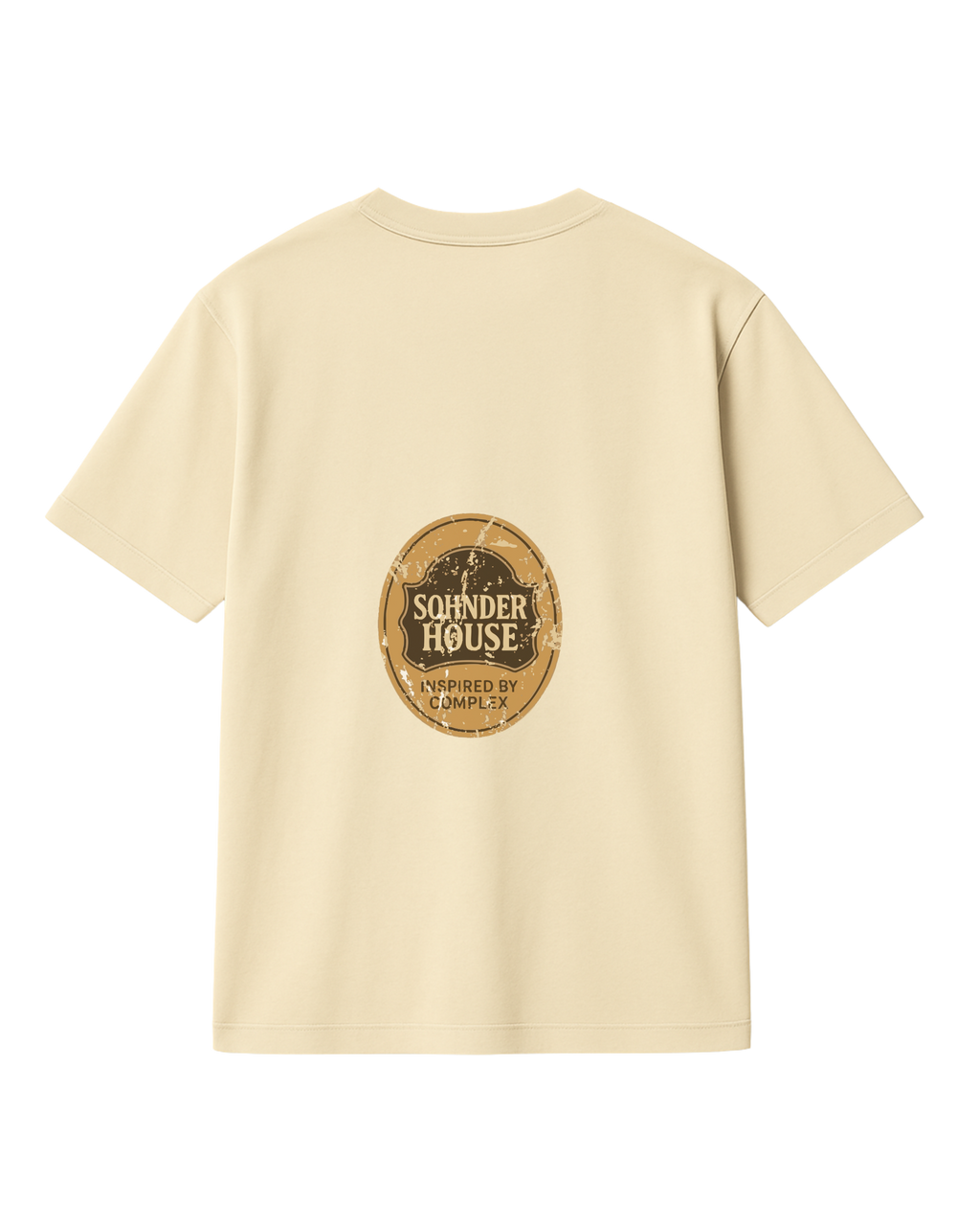 Beige Semi oversize t shirt