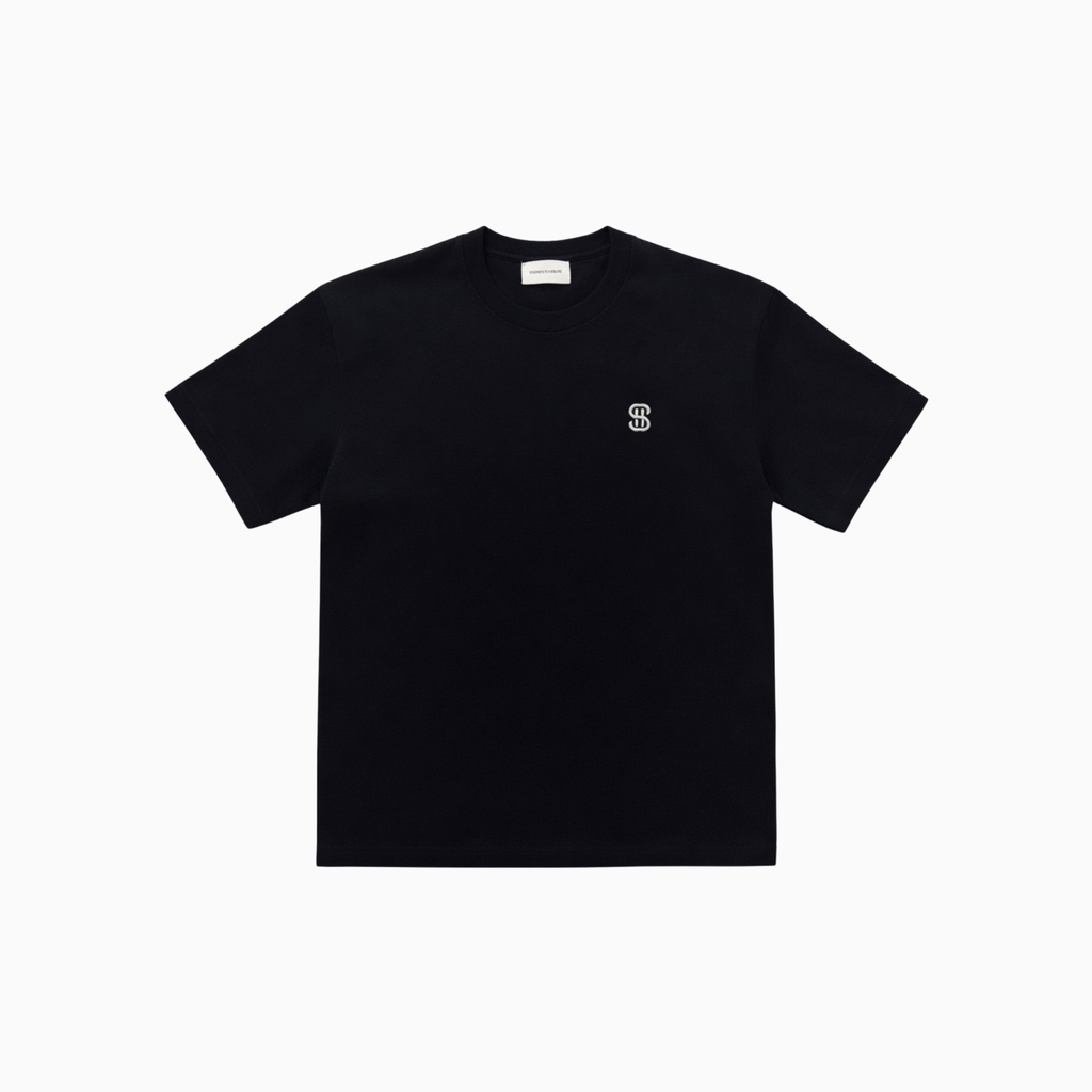 Semi oversize tee - black