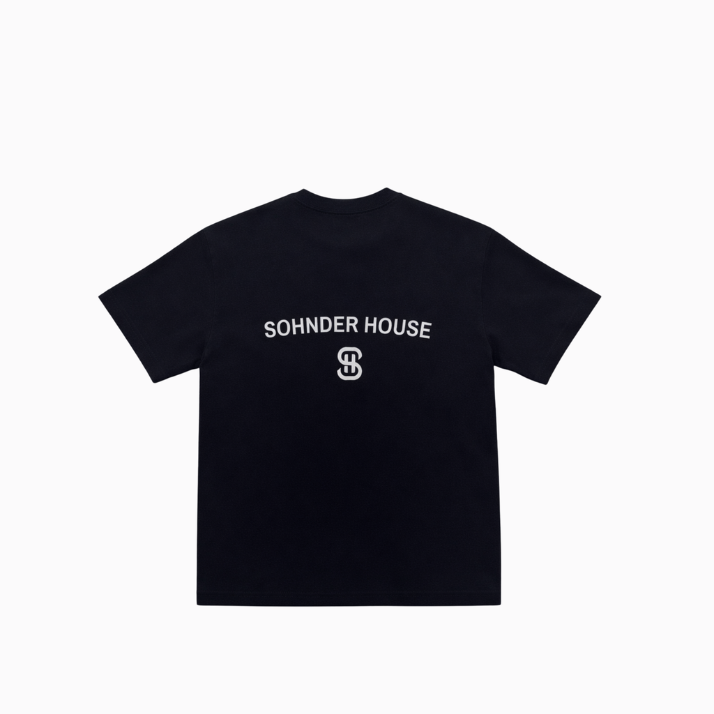 Semi oversize tee - black