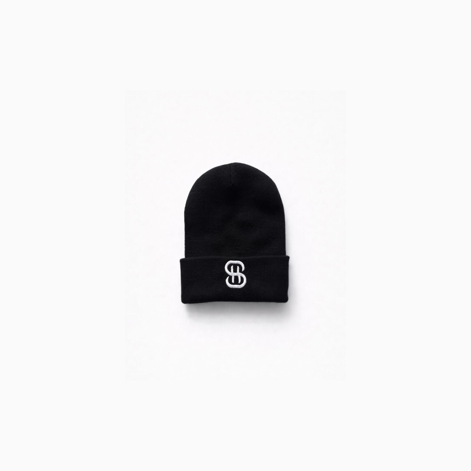 Embroidered Beanie – Black