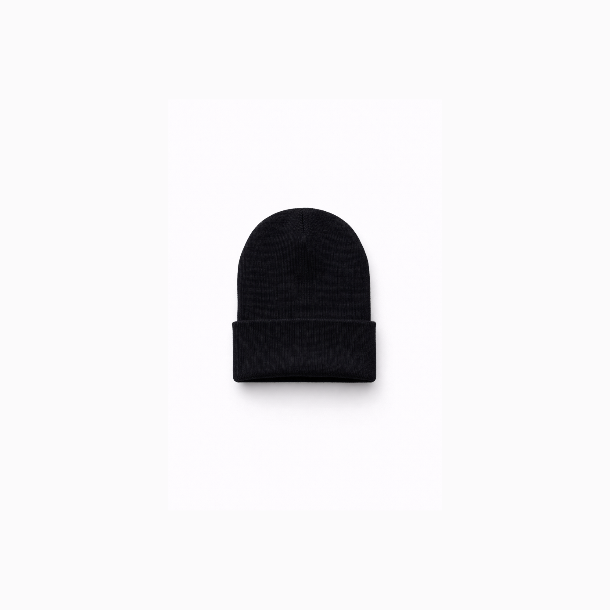 Embroidered Beanie – Black