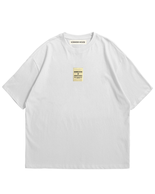 1980 white Boxy t shirt "SAMPLE – FOR INTERNAL USE ONLY”