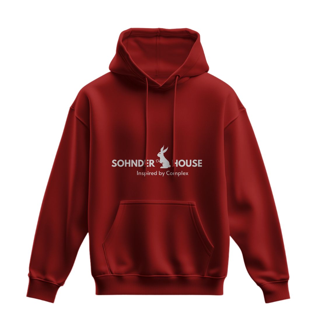 Emotions Bunny Hoodie Cherry