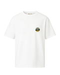 White semi oversize t shirt