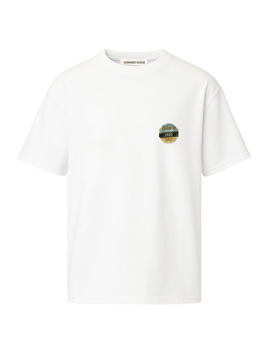 White semi oversize t shirt