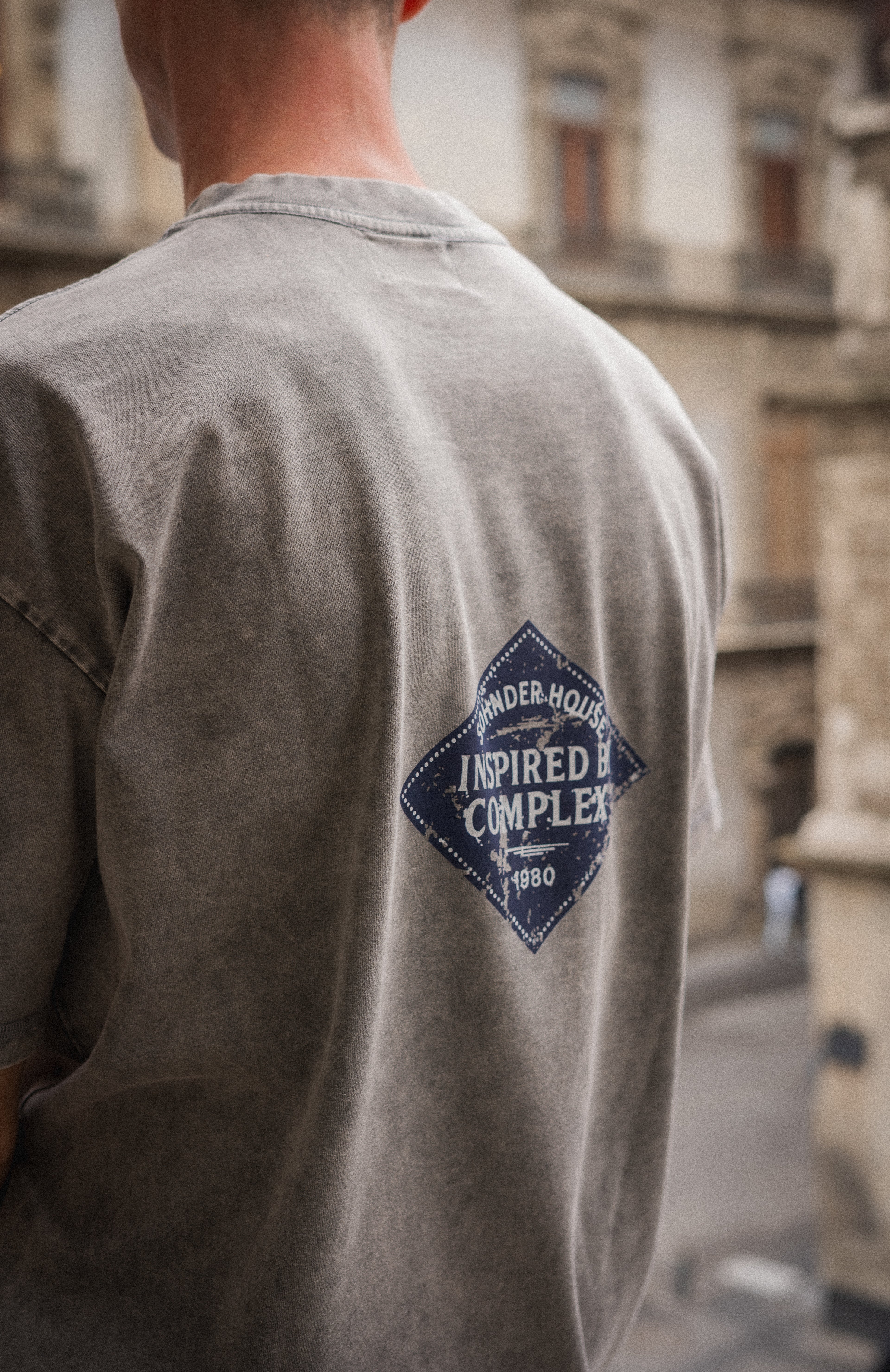 Grey Semi oversize t shirt