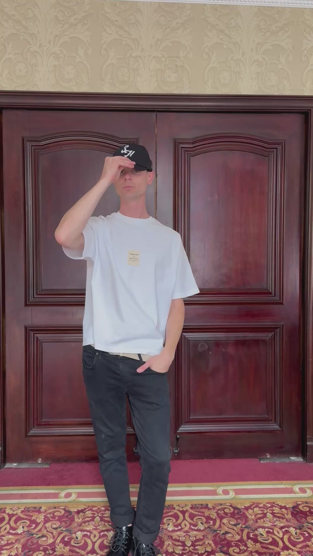 1980 white Boxy t shirt "SAMPLE – FOR INTERNAL USE ONLY”